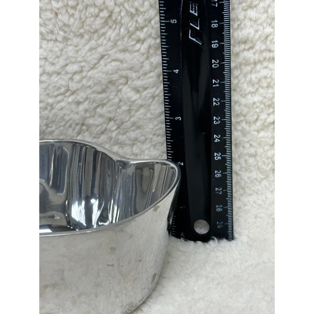Holland Boone Polished Pewter Pepper‎ Shape Bowl Silver Tone Vintage